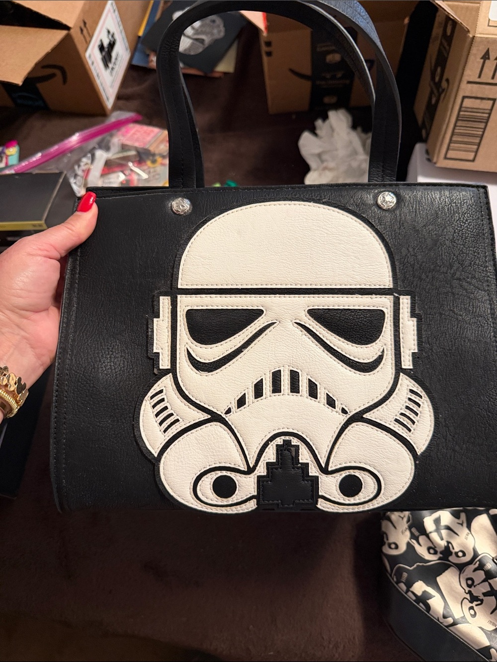 Loungefly Black and White Stormtrooper Shoulder Bag